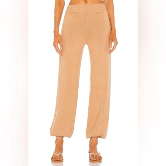 Song of Style Pawnie Blousson Pants in Camel Size SMALL Sweater Joggers Pull-on - Picture 1 of 10